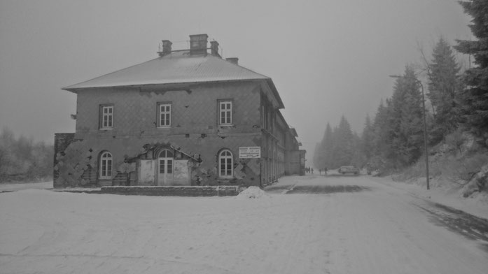 Empfangsgebäude Bahnhof Moldava